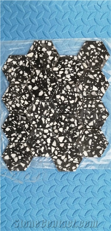 White/Black/Beige/Retro Quartz Stone Mosaic