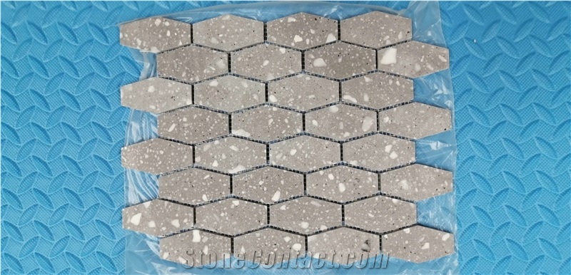 White/Black/Beige/Retro Quartz Stone Mosaic