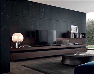 Black Nero Marquina Floor Design Tiles Marble