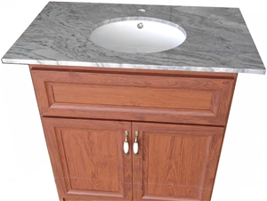 Grey Marble Wash Basin Bathroom Counter Top