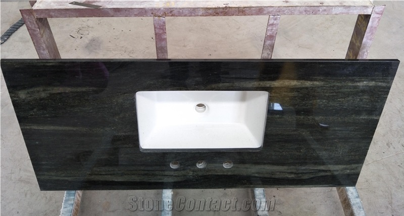 Olive Green Granite Bathroom Vanity Tops Hotel Master Room