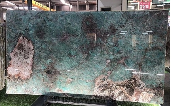 Brazil Amazon Green Quartzite Polished Table Top