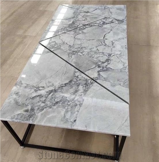 Brazil Super White Quartzite Polished Table Top