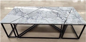 Brazil Super White Quartzite Polished Table Top