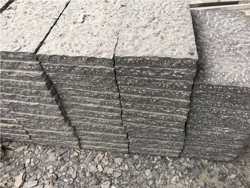 China Fuding Black Basalt G684 Split Curbstone
