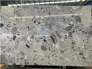 China New Cobico Grey Marble Polished Big Slabs