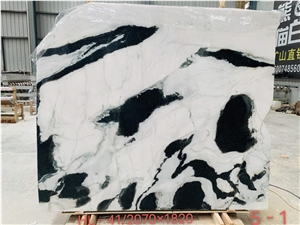 China Panda White Marble Polished Tiles & Slabs