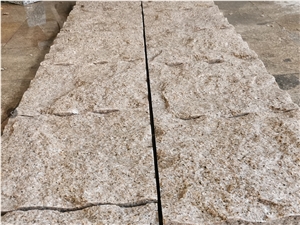 G682 Shijing Rust Yellow Granite Split Wall Tiles