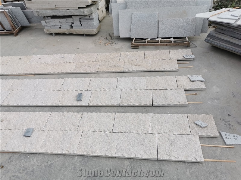 G682 Shijing Rust Yellow Granite Split Wall Tiles