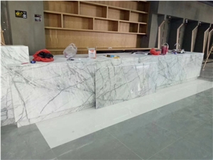 Iran Carrara White Marble Polished Floor Tiles