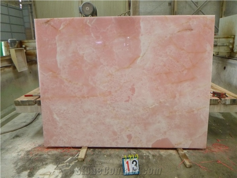 Iran Pink Onyx Polished Big Slabs & Wall Cladding