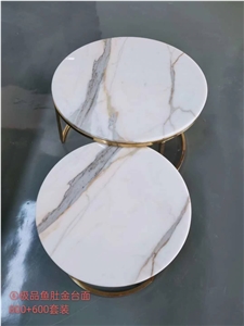 Italy Calacatta Gold Marble Polished Table Top