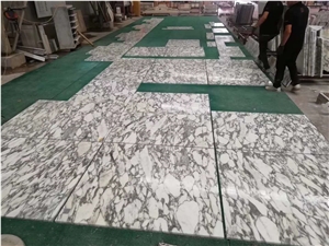 Italy Carrara White Marble Polished Floor Tiles