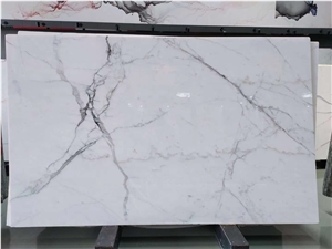 Italy Statuario White Marble Polished Big Slabs