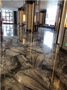 Italy Venice Brown Marble Polished Floor Covering