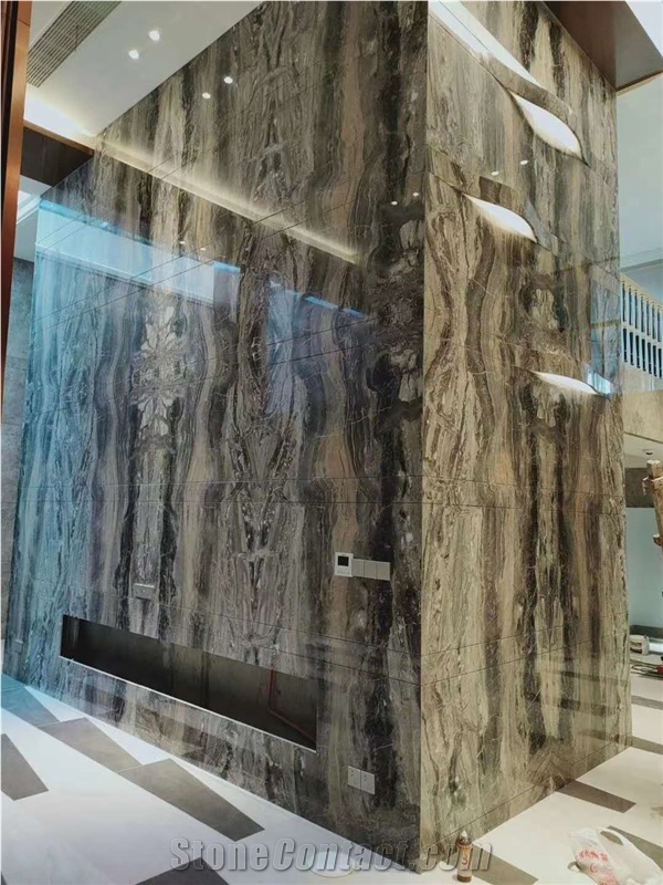 Italy Venice Brown Marble Polished Tiles & Slabs