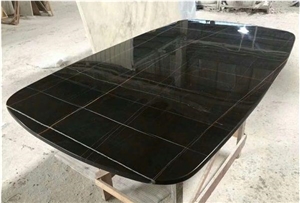 Nero St Laurent Marble Black Polished Table Top