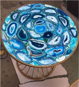 Purple Agate Semiprecious Stone  Solid Surface Table Tops