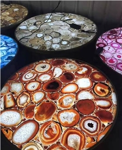 Purple Agate Semiprecious Stone  Solid Surface Table Tops