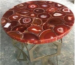 Purple Agate Semiprecious Stone  Solid Surface Table Tops