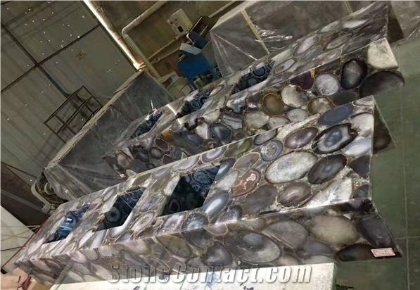 Red Agate Semiprecious Stone  Solid Surface Table Tops