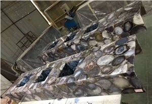 Red Agate Semiprecious Stone  Solid Surface Table Tops