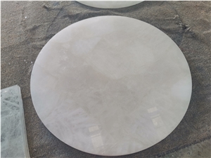 White Crystal Semiprecious Stone Polished Slabs