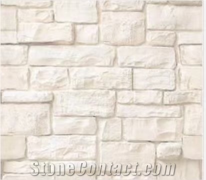 White Sand Cream Beige Limestone Chiseled Slabs