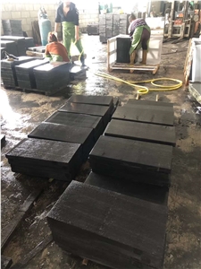 Zhangpu Black Basalt Flamed Floor Tiles & Slabs