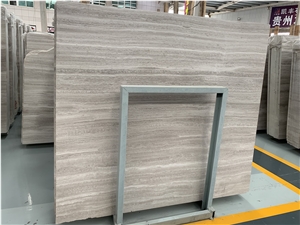 White Wooden Marble Cheap Slabs