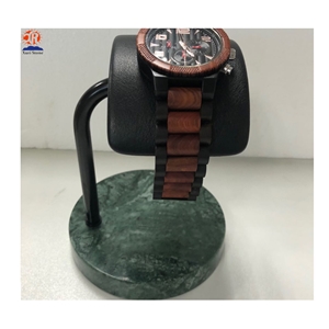 Luxury Irregular Arc Leather Watch Window Display