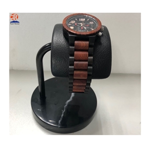 Luxury Irregular Arc Leather Watch Window Display
