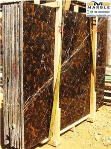 Pakistani High Quality Black and Gold Marble Slabs