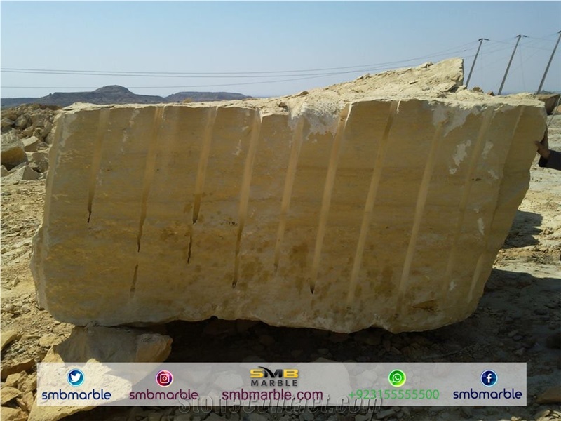 Pakistani Mango Sandstone Blocks (Uncut Stone)