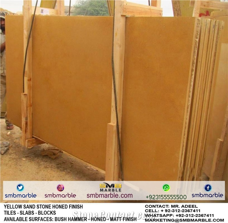 Pakistani Natural Sandstone Slabs & Tiles