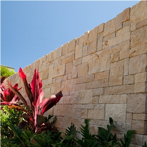 Beige Limestone Wall Cladding,Brick Veneer
