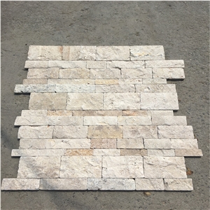 Beige Travertine Wall Cladding,Brick Veneer