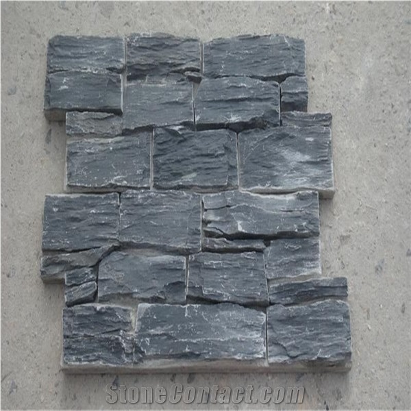 Black Flexible Slate Stone Veneer Pannel
