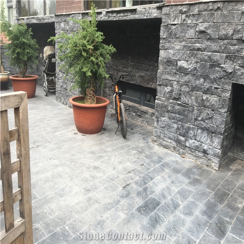 Black Limestone Flooring Tiles,Garden Paver