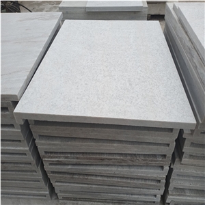 Flamed White Quartzite Paver Flooring Tiles