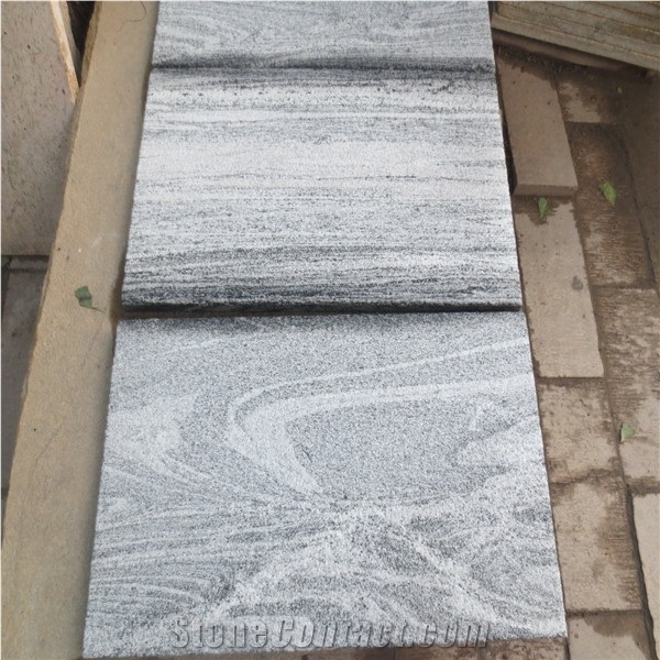 Floor Tiles Stones Black Wave Granite Pavers