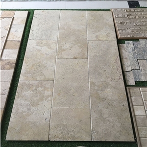 French Pattern Beige Travertine Pavers for Pool