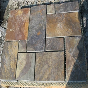 French Pattern Rusty Slate Tiles for Landscaping