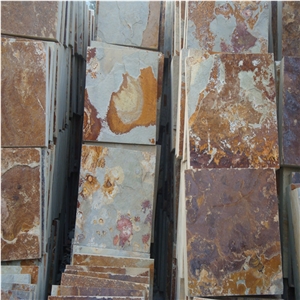 French Pattern Rusty Slate Tiles for Landscaping