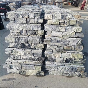 Green Slate Stacked Stone Wall Panels Claddings
