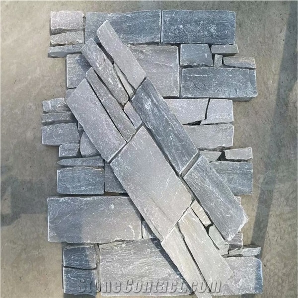 Grey Gneiss Stacked Ledge, Stone Veneer