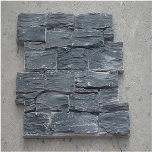 Grey Granite Cement Backed Stone Wall