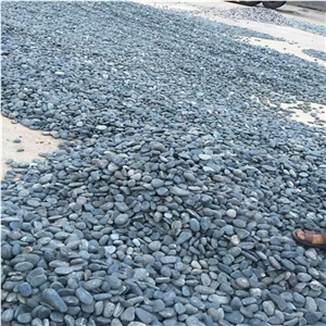 Grey Round River Stone Landscaping Pebble Stone