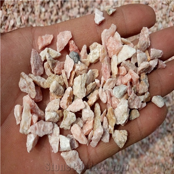 Pink Crushed Stone Chips,River Rocks,Gravels