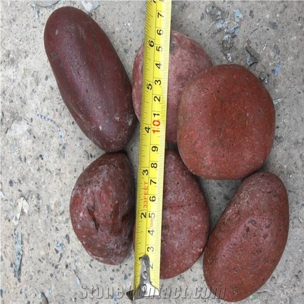 Red Washed River Stone,Gravels Stone, Garden Stone